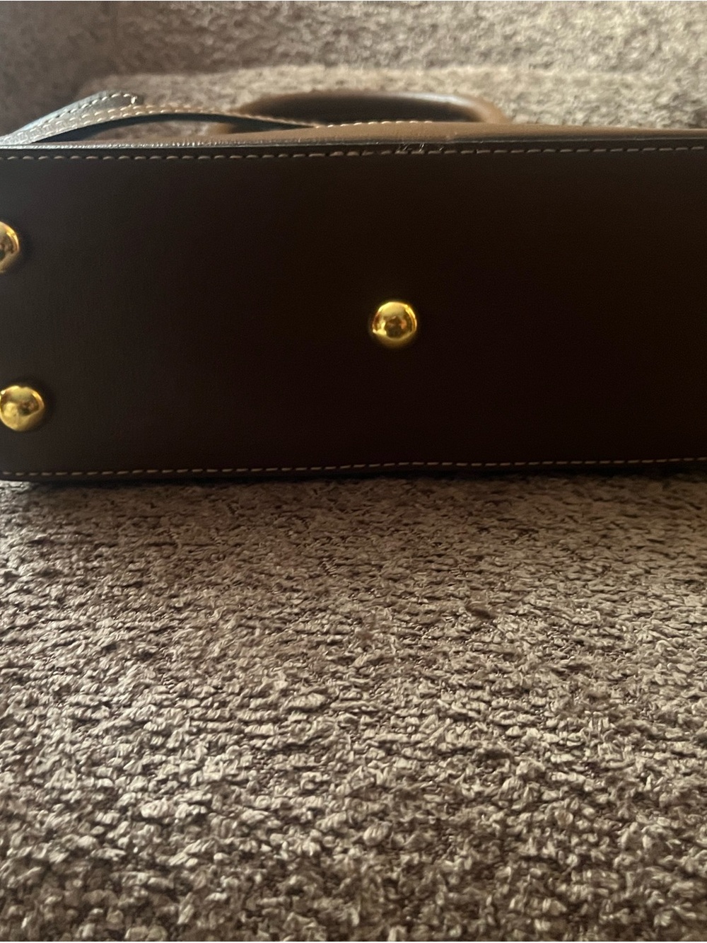 Brown GG Canvas Satchel with Gold Horsebit Detail - Picture 5 of 7